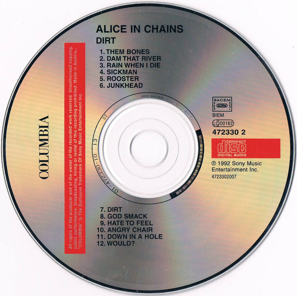 Alice In Chains : Dirt (CD, Album, RE, RP)