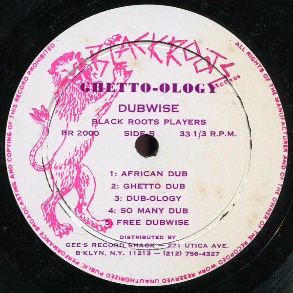 Black Roots Players : Ghetto-Ology Dubwise (LP)