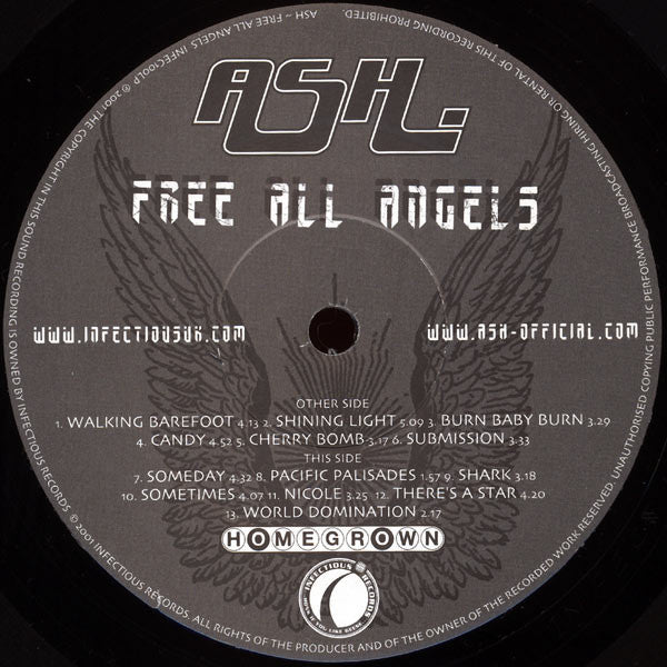 Ash : Free All Angels (LP, Album)