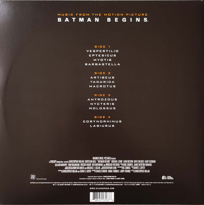 Hans Zimmer And James Newton Howard : Batman Begins: Original Motion Picture Soundtrack (2xLP, Album, Ltd, RP, Ora)
