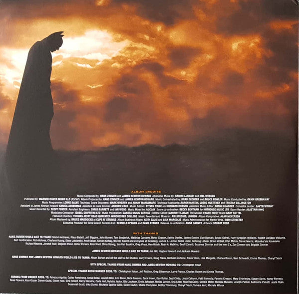 Hans Zimmer And James Newton Howard : Batman Begins: Original Motion Picture Soundtrack (2xLP, Album, Ltd, RP, Ora)