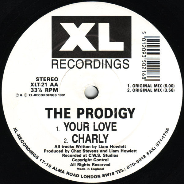 The Prodigy : Charly (12", Single, Pic)