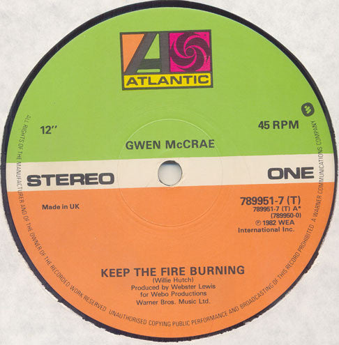 Gwen McCrae - Keep The Fire Burning / Funky Sensation (12