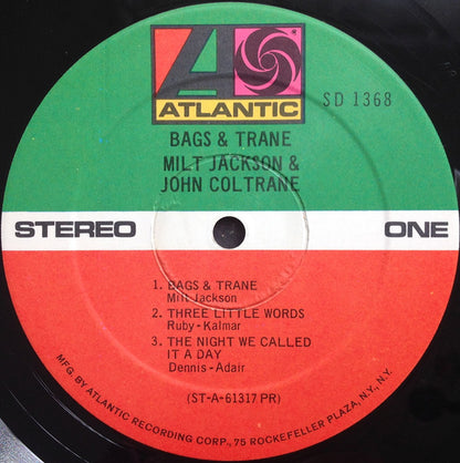 Milt Jackson & John Coltrane : Bags & Trane (LP, Album, RE, Pre)