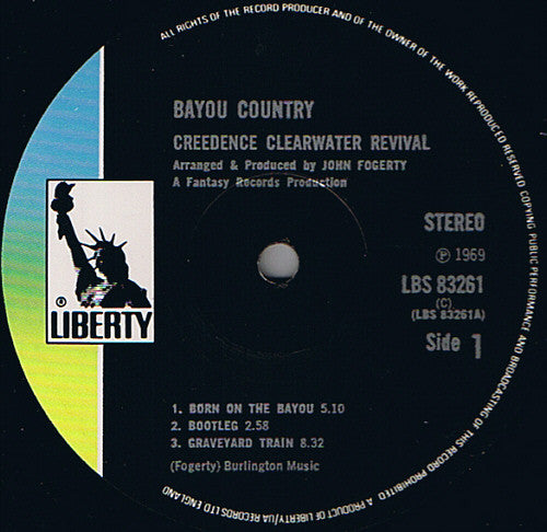Creedence Clearwater Revival : Bayou Country (LP, Album, RE, Bla)