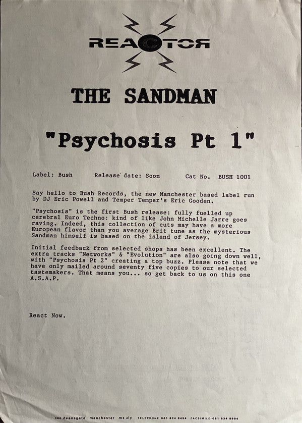 The Sandman : Psychosis (12")