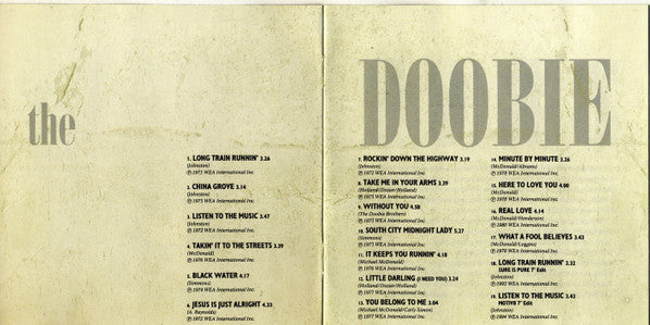 The Doobie Brothers : Listen To The Music · The Very Best Of The Doobie Brothers (CD, Comp, RE, RP, Cin)