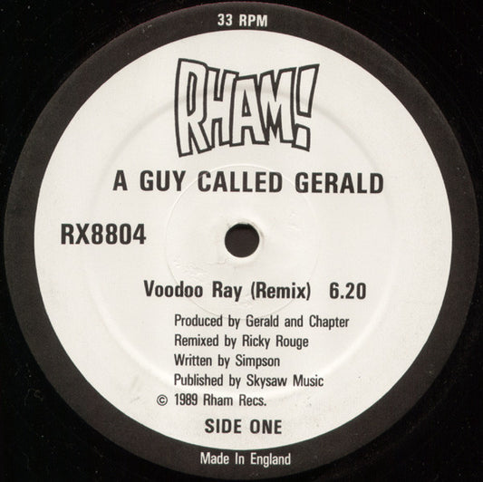 A Guy Called Gerald : Voodoo Ray (Remix) (12", Single)