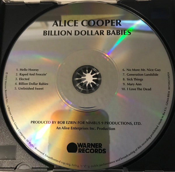 Alice Cooper : Billion Dollar Babies (CD, Album, RE)
