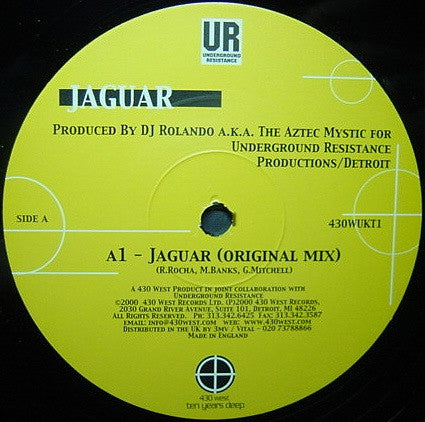 DJ Rolando A.K.A The Aztec Mystic : Jaguar (12")