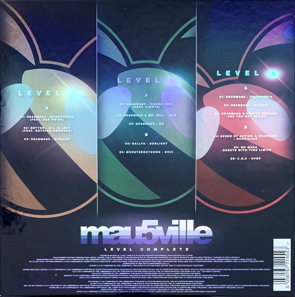 deadmau5 : Mau5ville Level Complete (12", S/Sided, Etch, Yel + 12", Gre + 12", Red + Bo)