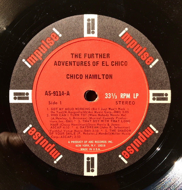 Chico Hamilton : The Further Adventures Of El Chico (LP, Album, RE)