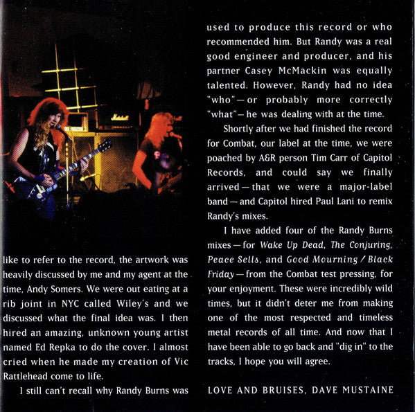 Megadeth : Peace Sells... But Who's Buying? (CD, Album, RE, RM, Rem)