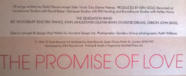 Delegation : The Promise Of Love (LP, Album)