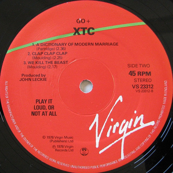 XTC : Go+ (12", EP)