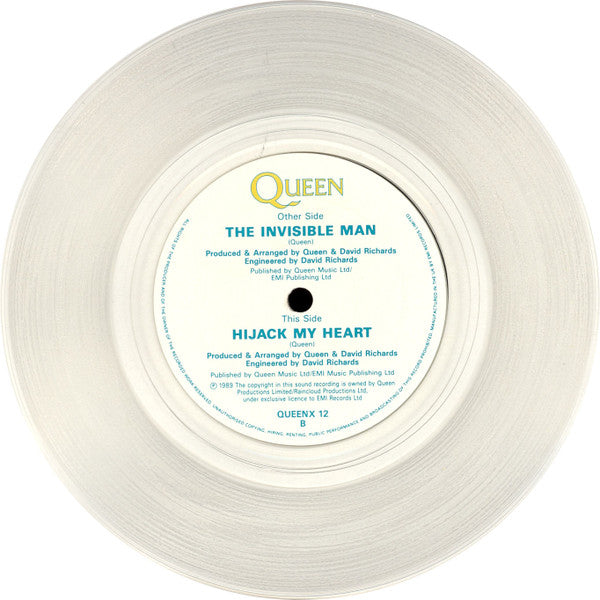 Queen : The Invisible Man (7", Single, Cle)