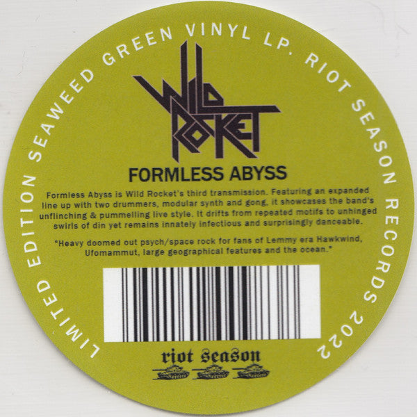 Wild Rocket : Formless Abyss (LP, Album, Ltd, Gre)