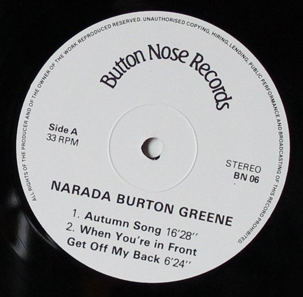 Narada Burton Greene* : Zephyr (Compositions For Solo Harpsichord And Piano) (LP, Album)
