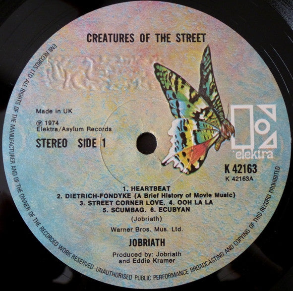 Jobriath : Creatures Of The Street (LP, Album)