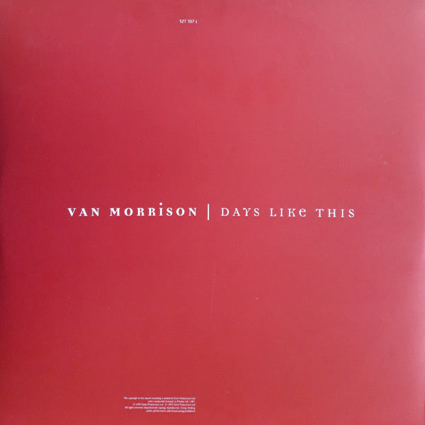 Van Morrison : Days Like This (LP, Album)