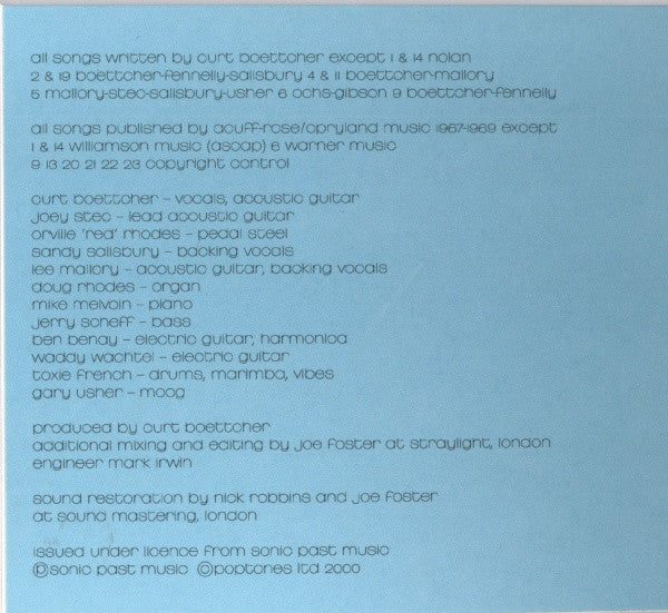 Curt Boettcher : Misty Mirage (CD, Comp)