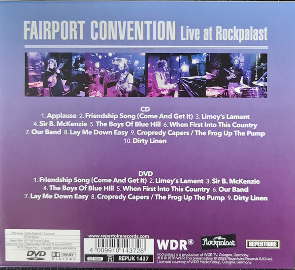 Fairport Convention : Live At Rockpalast (CD, Album + DVD-V, Multichannel, NTSC, Reg)