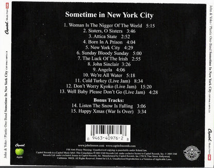 John Lennon & Yoko Ono / The Plastic Ono Band With Elephants Memory Plus Invisible Strings : Some Time In New York City (CD, Album, RE, RM)