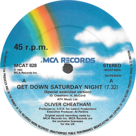 Oliver Cheatham : Get Down Saturday Night (12", Single)