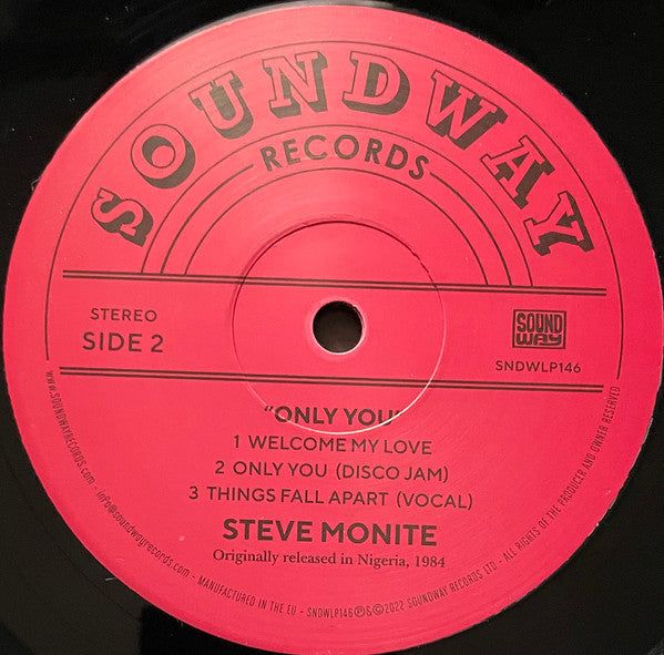 Steve Monite : Only You (LP, Album, RE, RM)