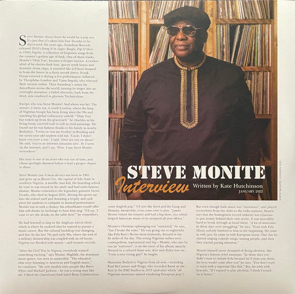 Steve Monite : Only You (LP, Album, RE, RM)