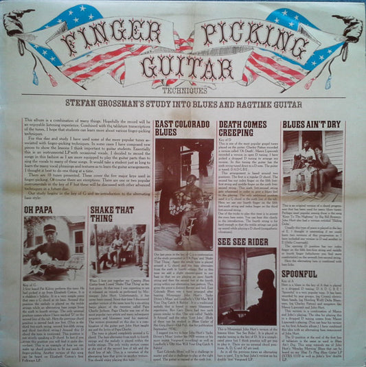 Stefan Grossman : Finger Picking Guitar Techniques (LP, Album)