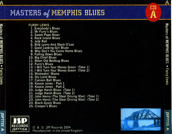 Various : Masters Of Memphis Blues (4xCD, Comp + Box)