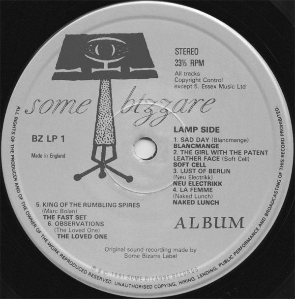 Various : Some Bizzare Album (LP, Album, Comp)