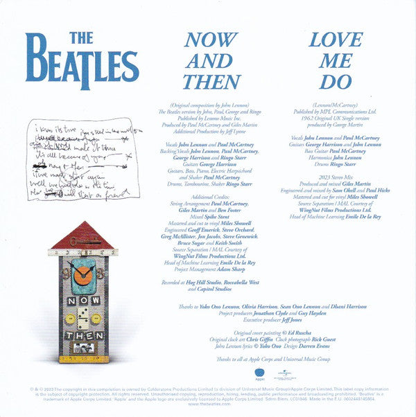 The Beatles : Now And Then / Love Me Do (7", Single)