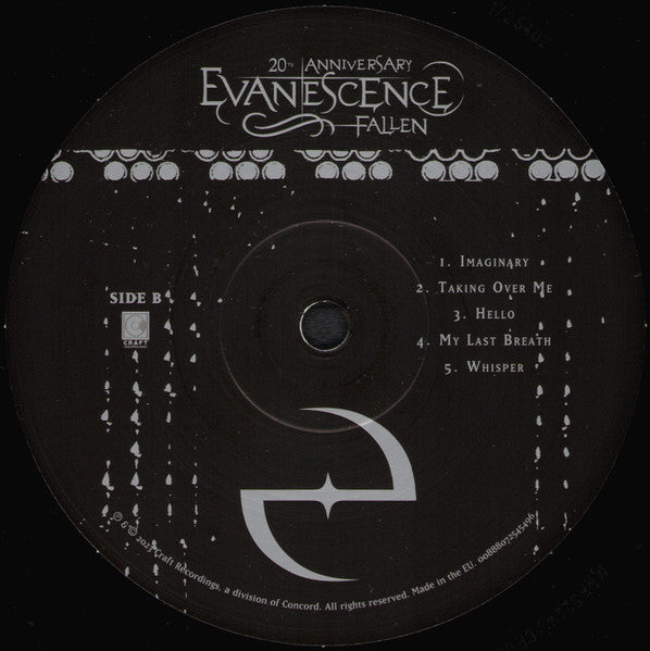 Evanescence : Fallen (LP, Album, RE, RM, 180 + LP, RM, 180 + Dlx, RM, Ga)