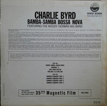 Charlie Byrd Featuring The Woody Herman Big Band : Bamba-Samba Bossa Nova (LP, Album)