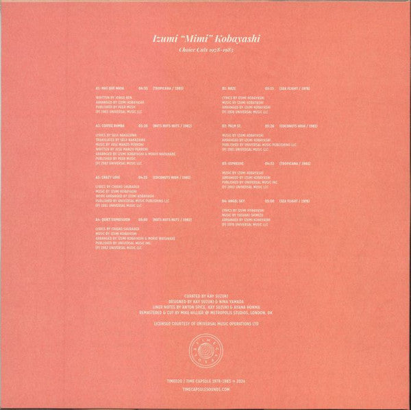 Izumi “Mimi” Kobayashi* : Choice Cuts 1978-1983 (LP, Comp)