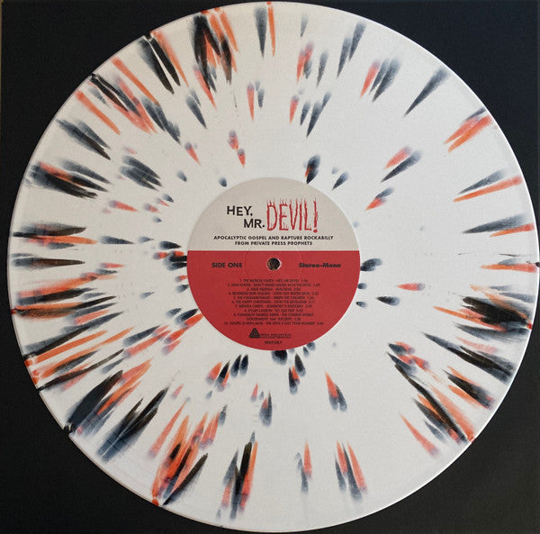Various : Hey, Mr Devil!: Apocalyptic Gospel And Rapture Rockabilly From Private Press Prophets (1962-1986) (LP, Comp, Mono, Ltd, M/Print, RM, Whi)