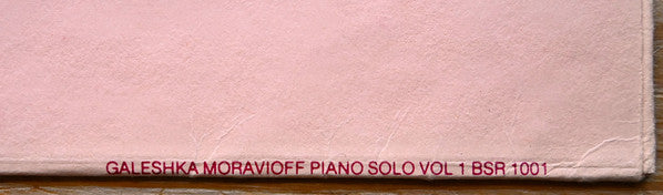 Galeshka Moravioff : Piano Solo Vol. 1 Musiques Plastiques (LP, Album)