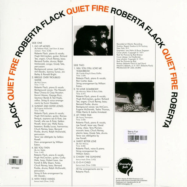 Roberta Flack : Quiet Fire (LP, Album, RE)