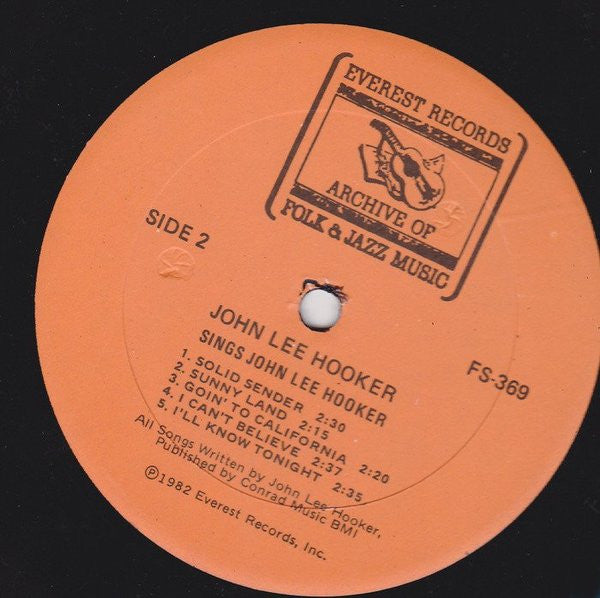 John Lee Hooker : Sings John Lee Hooker (LP, Comp)