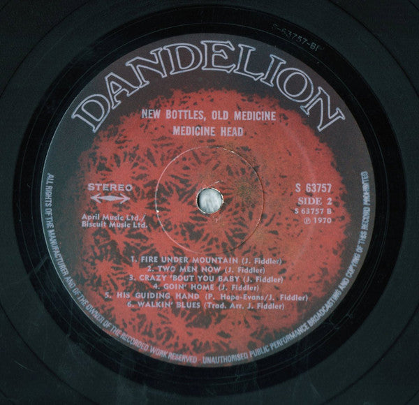 Medicine Head (2) : New Bottles Old Medicine (LP, Album)