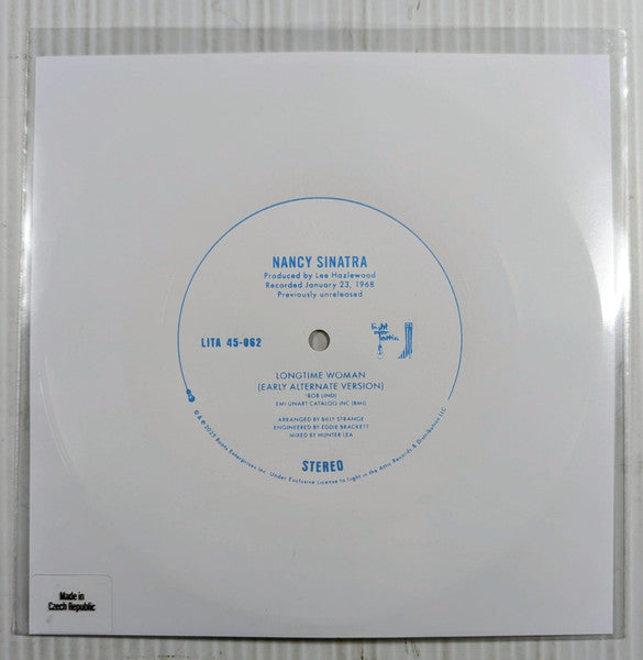 Nancy Sinatra : Nancy (LP, RE, Blu + Flexi, 7", Shape, S/Sided, Whi + Alb)