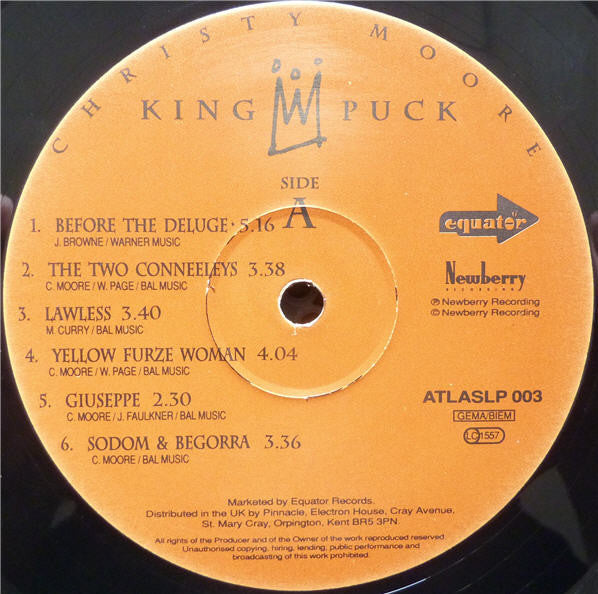 Christy Moore : King Puck (LP, Album)