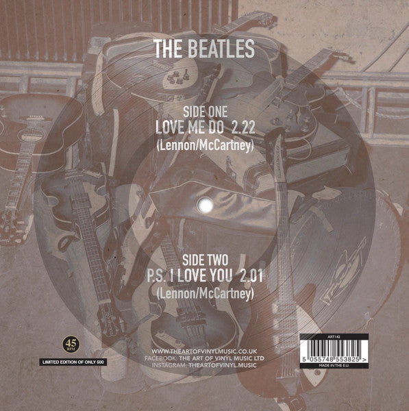 The Beatles : Love Me Do (7", Shape, Single, Ltd, Pic, Unofficial)