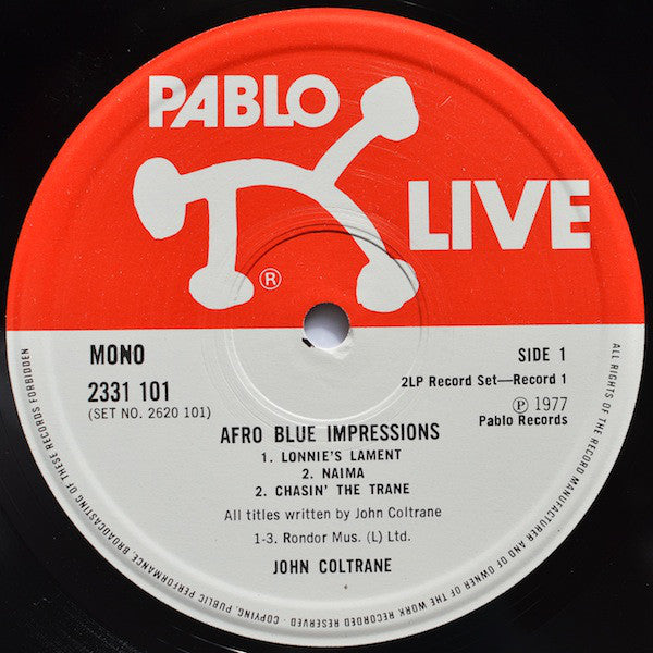 John Coltrane : Afro Blue Impressions (2xLP, Album, Mono)