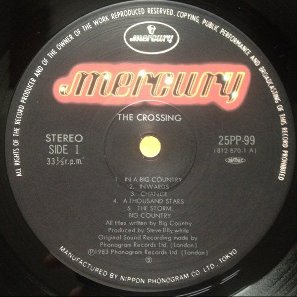 Big Country : The Crossing (LP, Album)