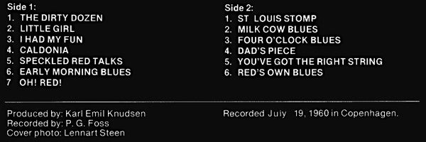 Speckled Red : The Dirty Dozen (LP, Album, RE)