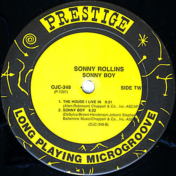 Sonny Rollins : Sonny Boy (LP, Album, RE, RM)
