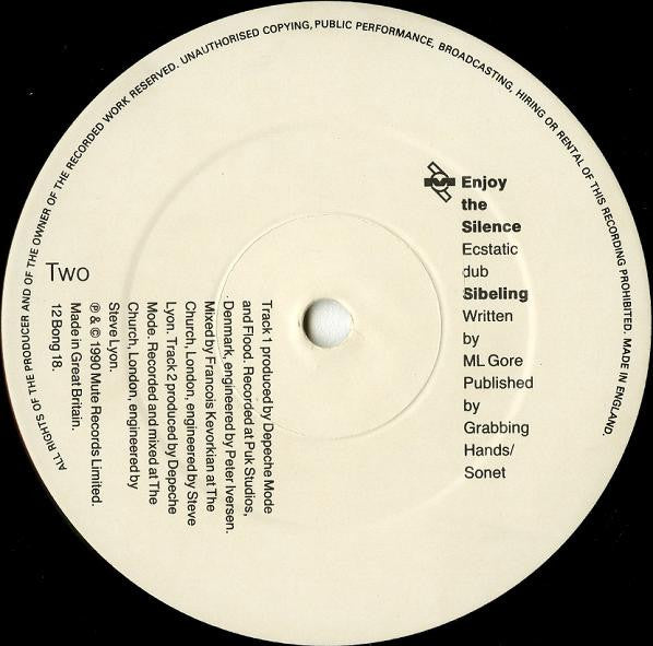 Depeche Mode : Enjoy The Silence (12", Single, Dam)